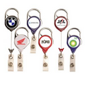 Translucent Carabiner Retractable Badge Reel (Chroma Digital Direct Print)